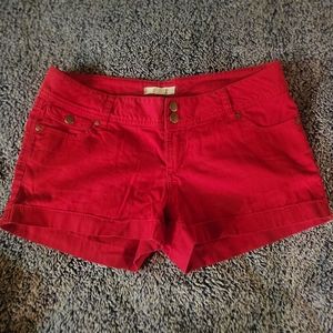 Womens red shorts size 29